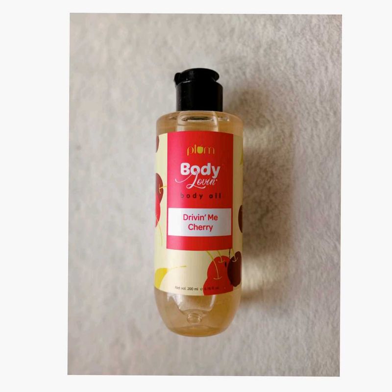 PLUM DRIVIN&#39;ME CHERRY BODY OIL  200ML