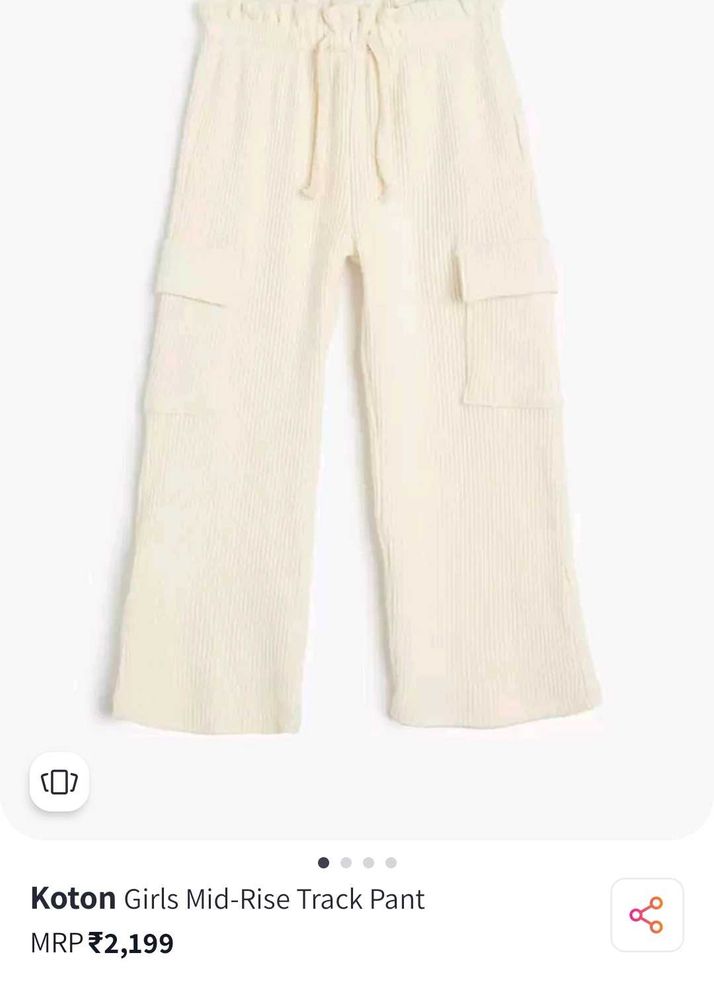 Koton Girls Mid-Rise Track Pants
