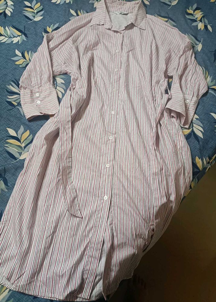 COTTON SHIRT DRESS