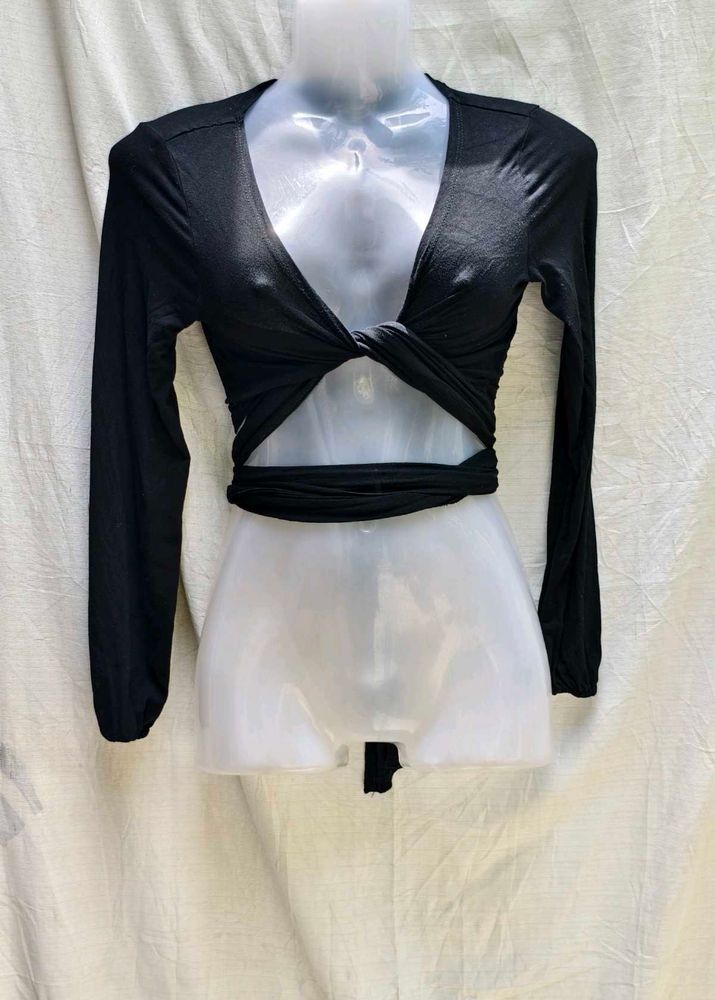 SHEIN SEXY WRAP TOP