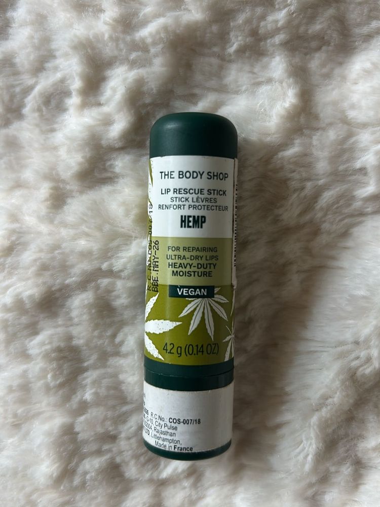 THE BODY SHOP HEMP lip Rescue Stick Vegan