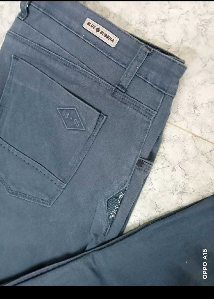 Blue Buddha Gray Denim Jeans