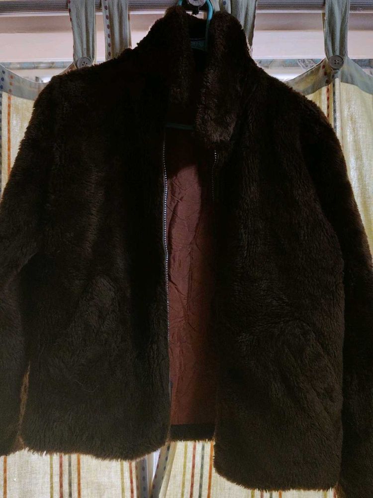 Fuzzy Brown Jacket