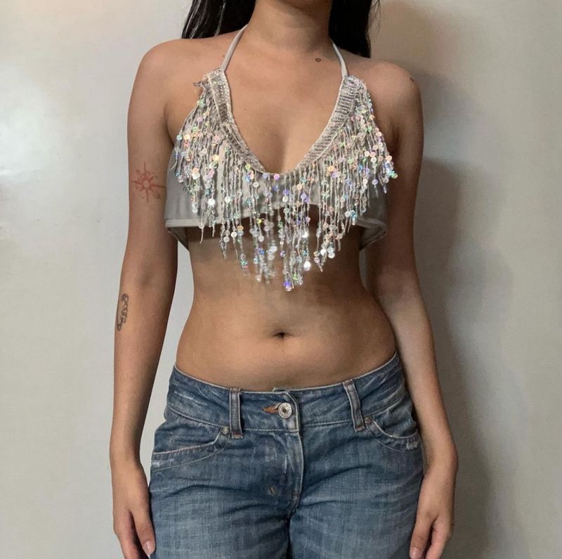 Sequins Trashy Y2K Bralette