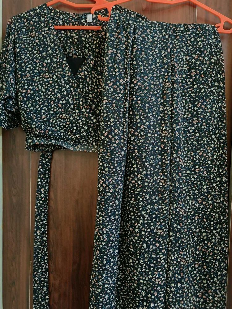 Floral Two-Piece Outfit