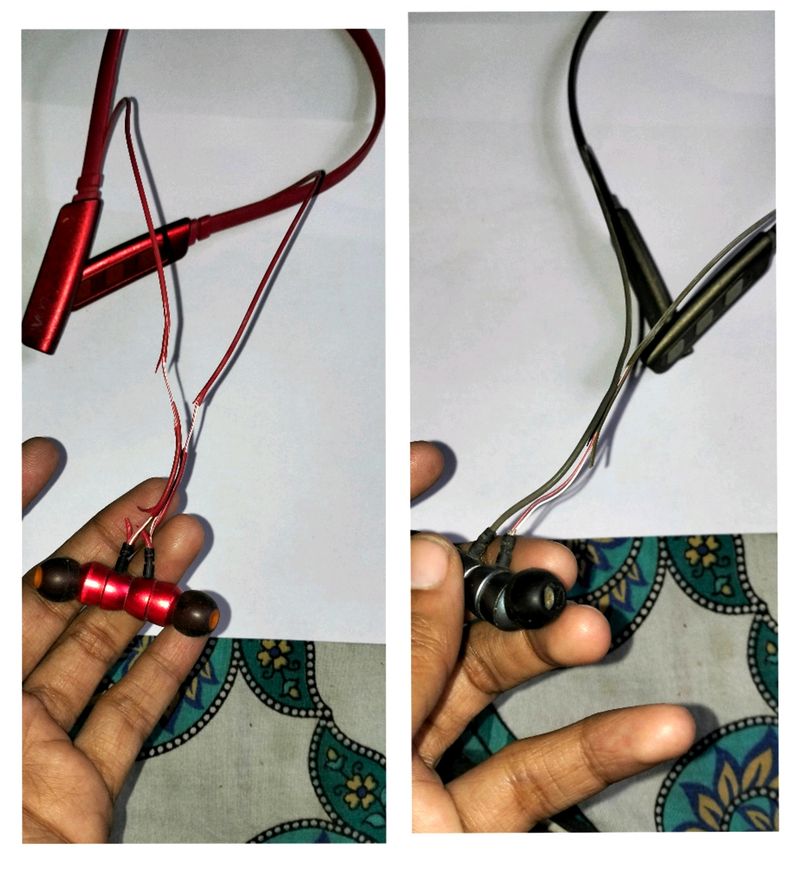 2 PIECES of boAt Rockerz 235v2, Wire Casing Peeled