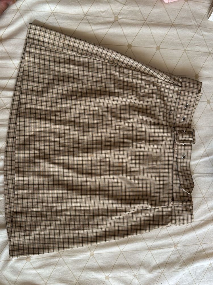 Plaid Mini Skirt