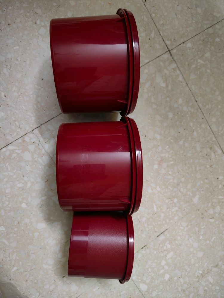 Tupperware Store All Canister 2 Medium And 1 Small