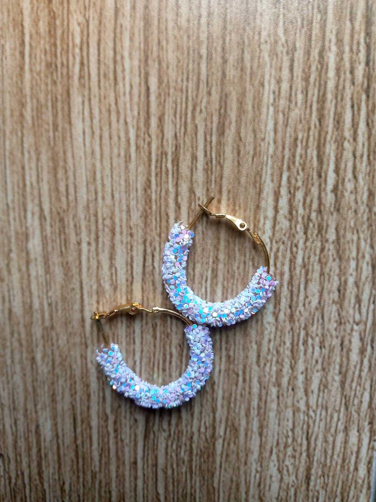 Sparkly Hoop Earrings