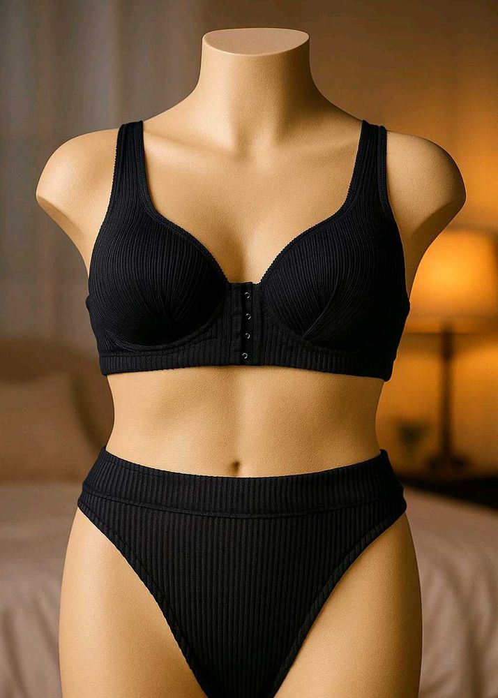 🇳🇿💫💗Black Bra Penty Set Imported Stuff