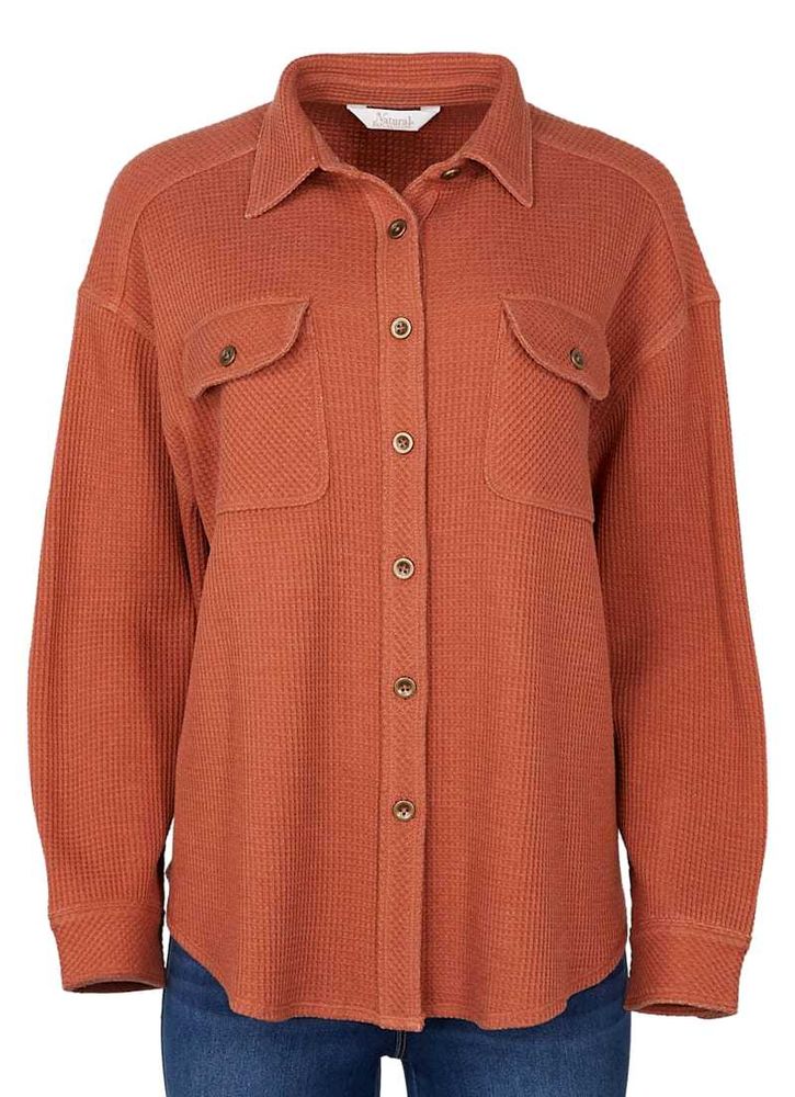 Natural brand orignal Rust Button-Down Shir