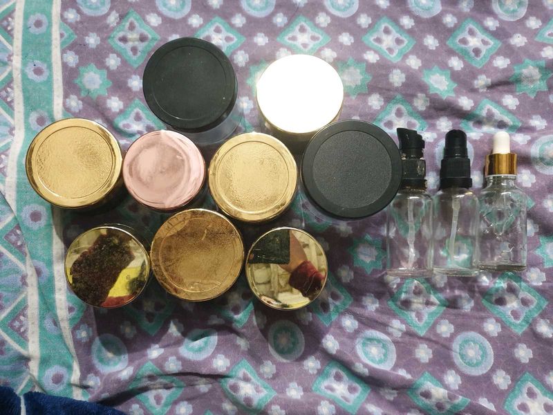 Assorted Empty Cosmetic Containers