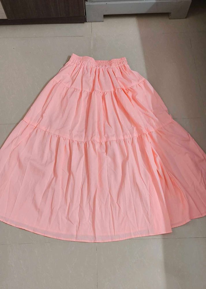 Cute Fairy Long Pink Skirt