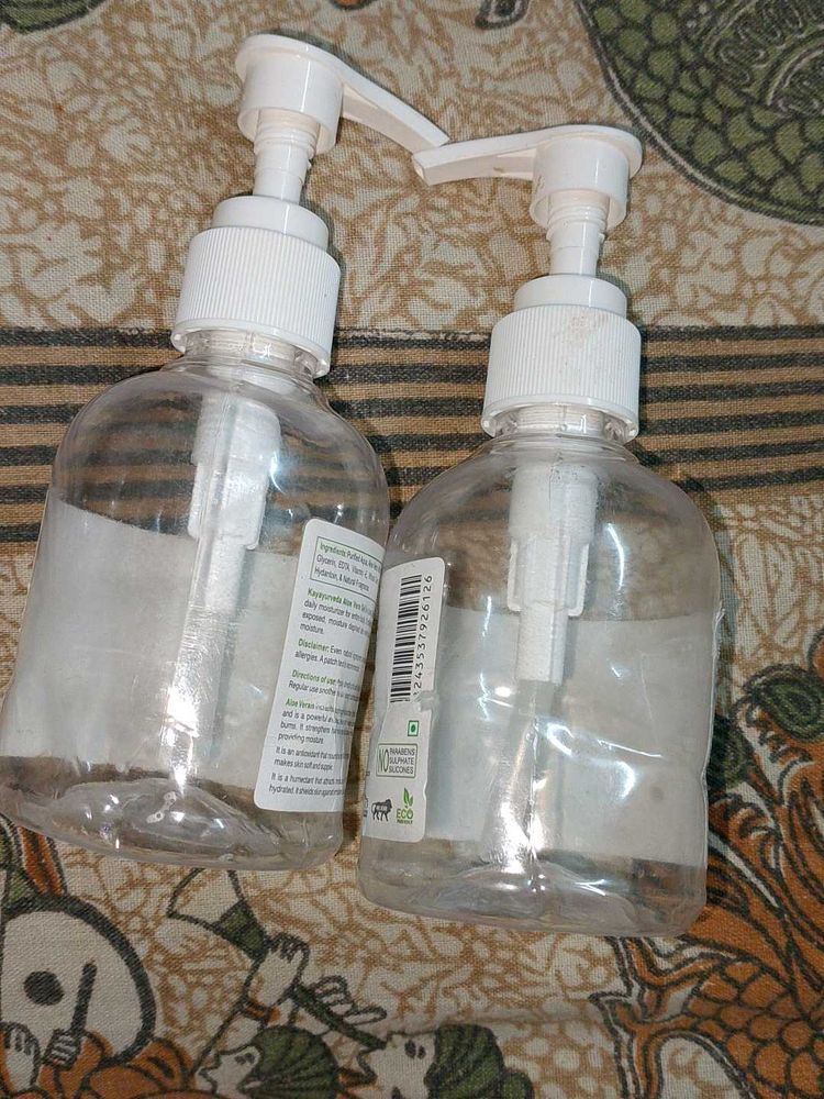 2 Empty Pump Plastic Bottles&amp;1 Open-closing Bottle
