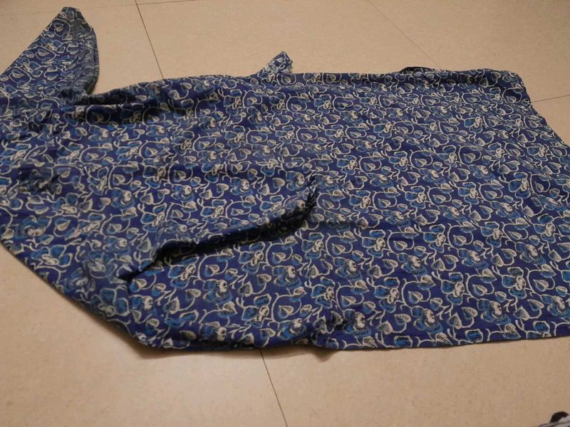 Blue Floral Print kurta