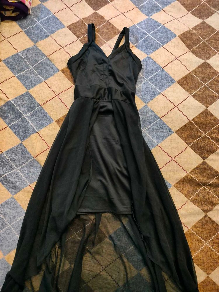 Black High-Low Dress