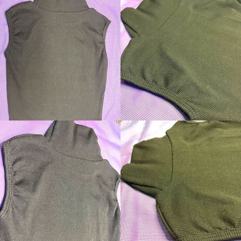 Sleeveless Turtleneck Top