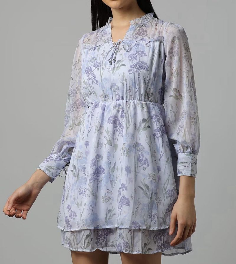 Floral Print Fit &amp; Flare Dress