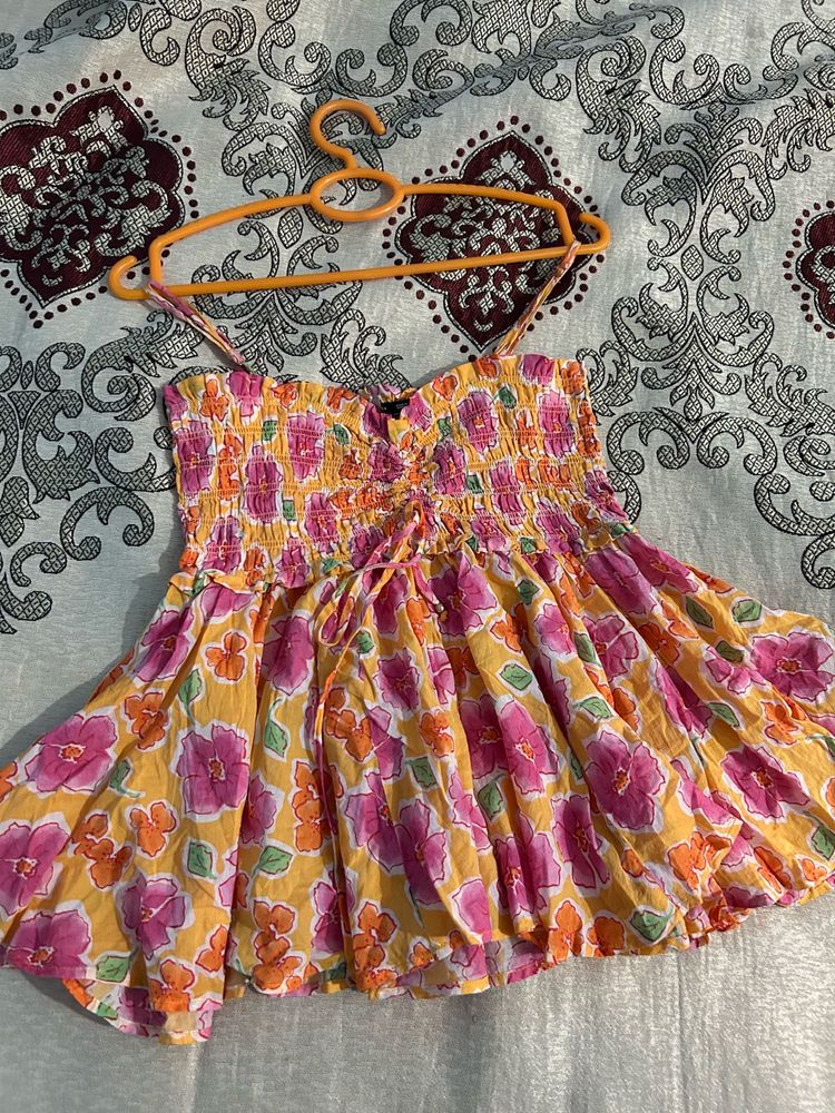 Floral Spaghetti Top