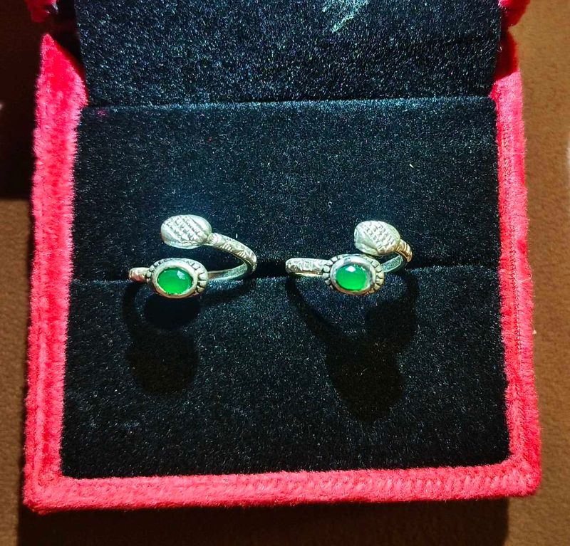 pure silver Toe rings