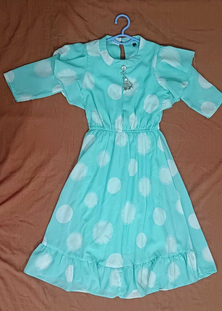 Cute Polka Dot Girls Dress