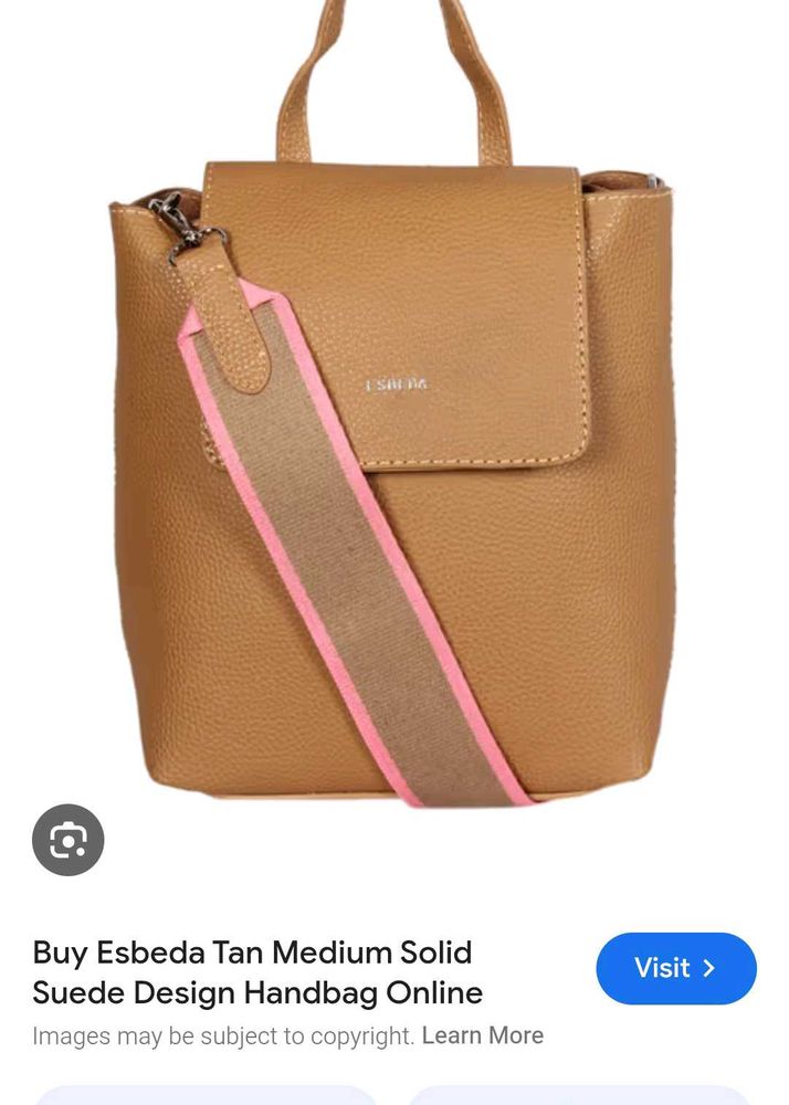 Branded Tan Handbag