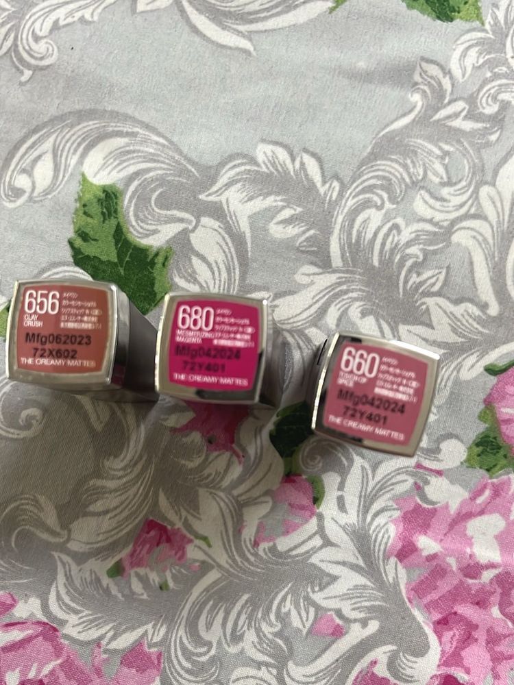 Maybelline Creamy Mattes Lipsticks