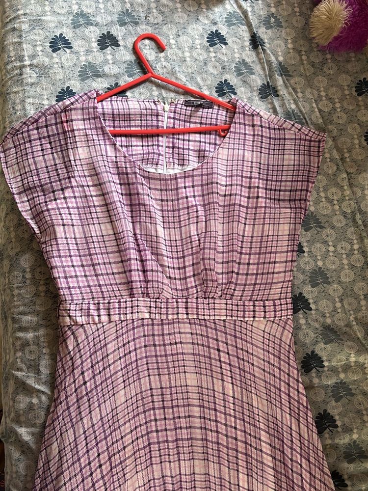 Purple Plaid Dress