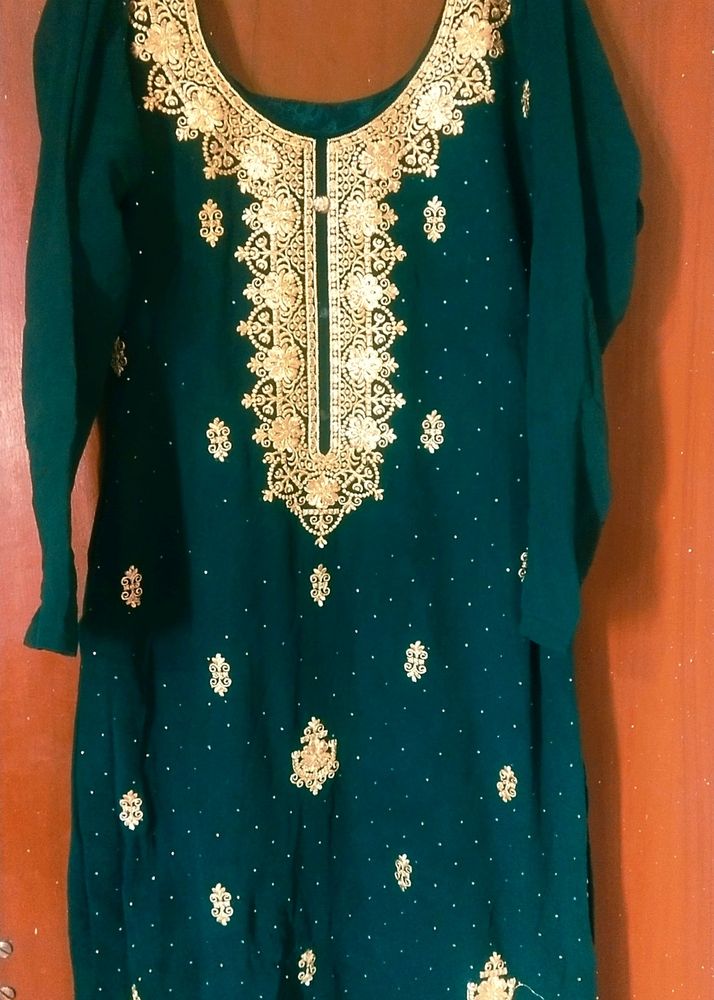 Green Suit With Salwar Patyala