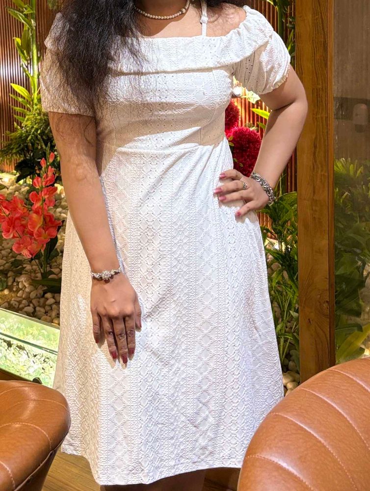 White Eyelet Dress