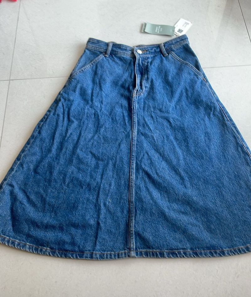 H&amp;m Denim Skirt