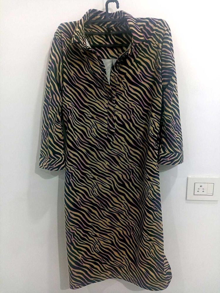 R&amp;B Animal Print Long Shirt