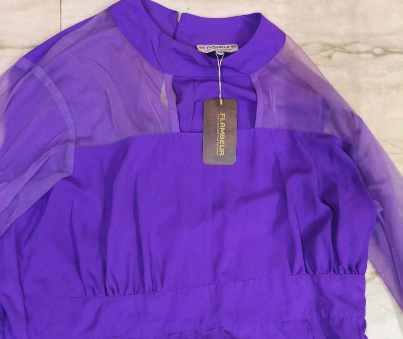Purple Flambeur Dress