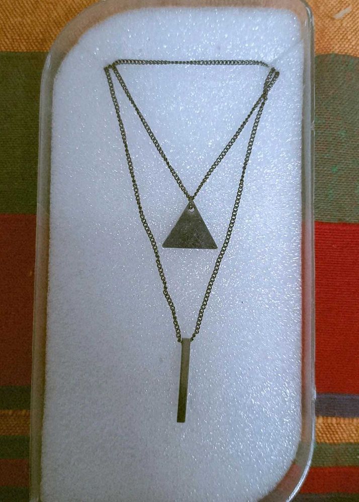 Layered Geometric Necklace