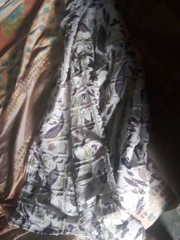 Floral Print Ethnic Skirt