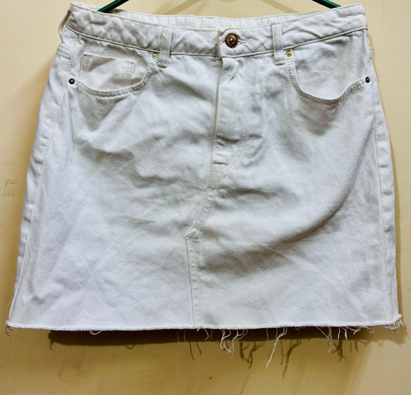 White Denim Skirt 🤍