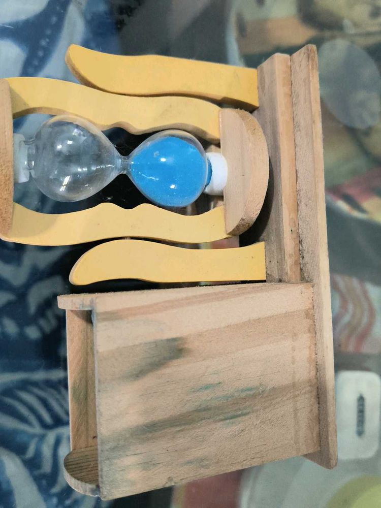 Wooden Hourglass Decor