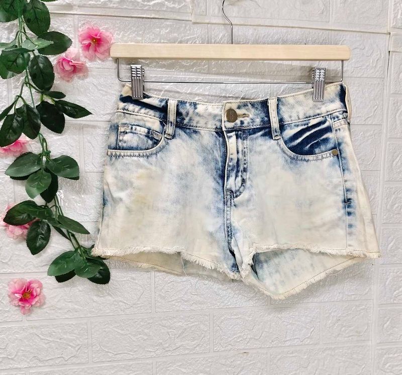 🎁Buy 2 Get 1 Free 🎁Acid Wash Denim Shorts