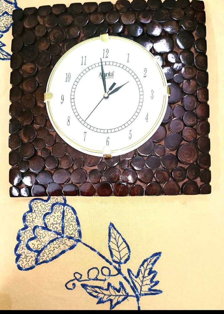 New Branded Ajanta Wooden Wall Clock