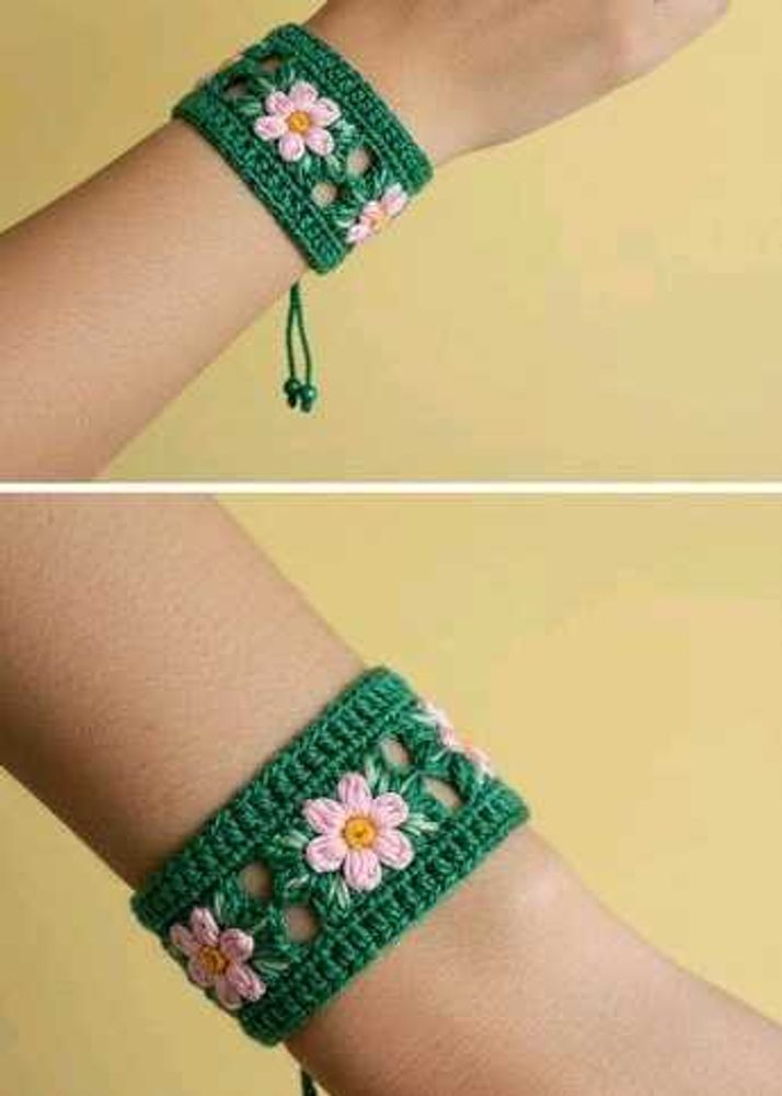 handmade crochet bracelet