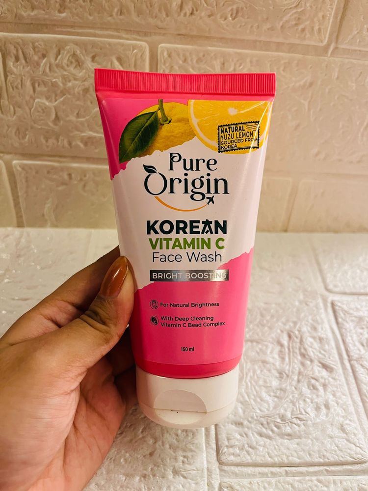 pure origin Korean vitamin c face wash