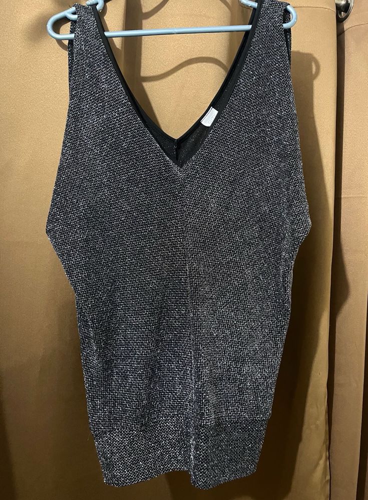 Sparkly Silver Top