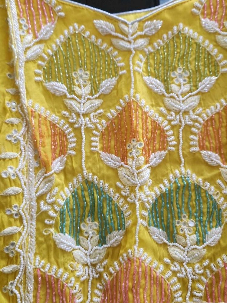 Embroidered Yellow Top
