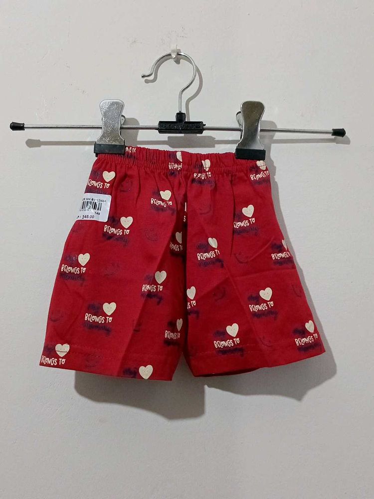 Cute Red Boys Shorts
