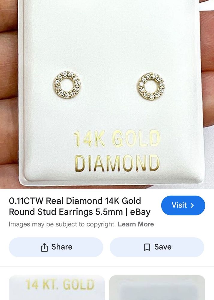 Rose Gold Diamond Halo Stud Earrings