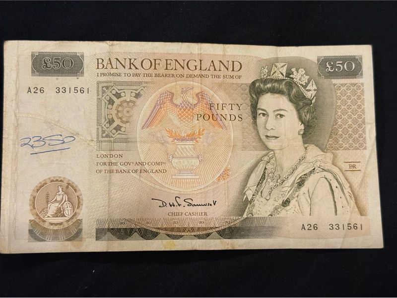 Bank of England £50 Note