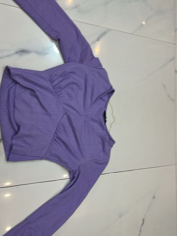 Lavender Long Sleeve Top
