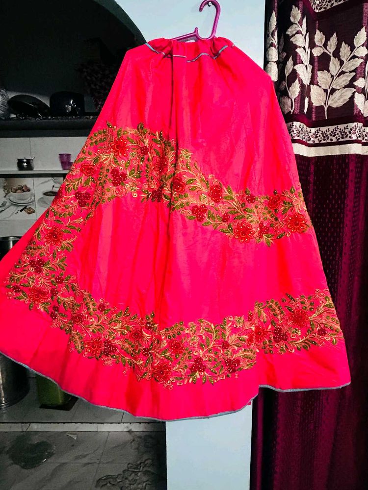 Flower Flared Can Lehenga Lengha Choli Wedding