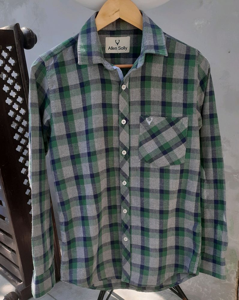 Allensolly Pure Cotton Check Shirt (Men)