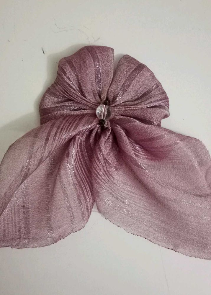 Elegant Lavender Sheer Bow Clip
